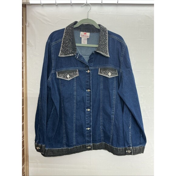 Quacker Factory Jackets & Blazers - Quaker Factory Vintage Denim Jacket Size 1XL